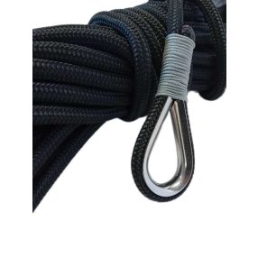 Horgonykötél 10 mm 15 m fekete színben, kötélszívvel