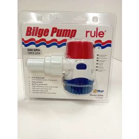  Rule 500 GPH fenékvízszivattyú 12 V, nem automata